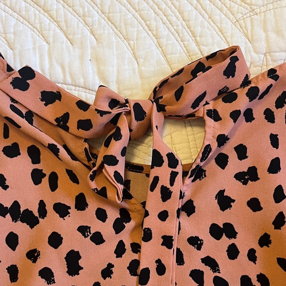 Papermoon Leopard Print Blouse in Tan and Black - Picture 4 of 6